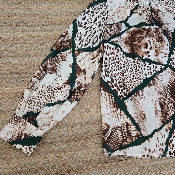 Anonyme Designers Snake skin‎ Bliuse Size Medium - Picture 2 of 7